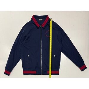The Hundreds Too Many Chiefs Jacket Navy Red Bomber Style Men's‎ Size Large